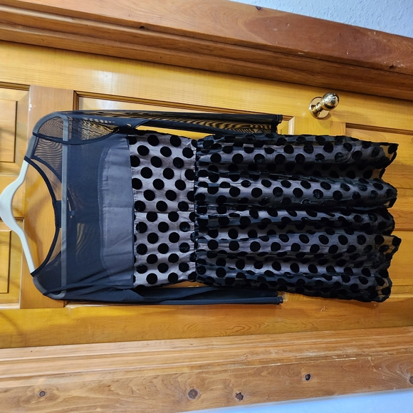 Anthropologie Dottie Dress by Sunday in Brooklyn Black Polka Dot Dress - Picture 10 of 13